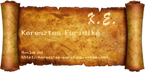 Keresztes Euridiké névjegykártya